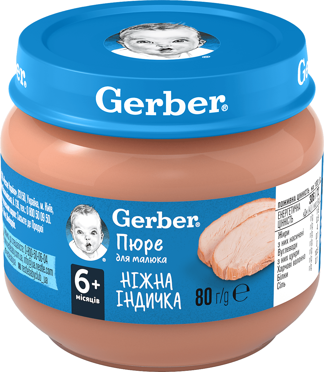 М'ясне пюре Gerber Ніжна індичка