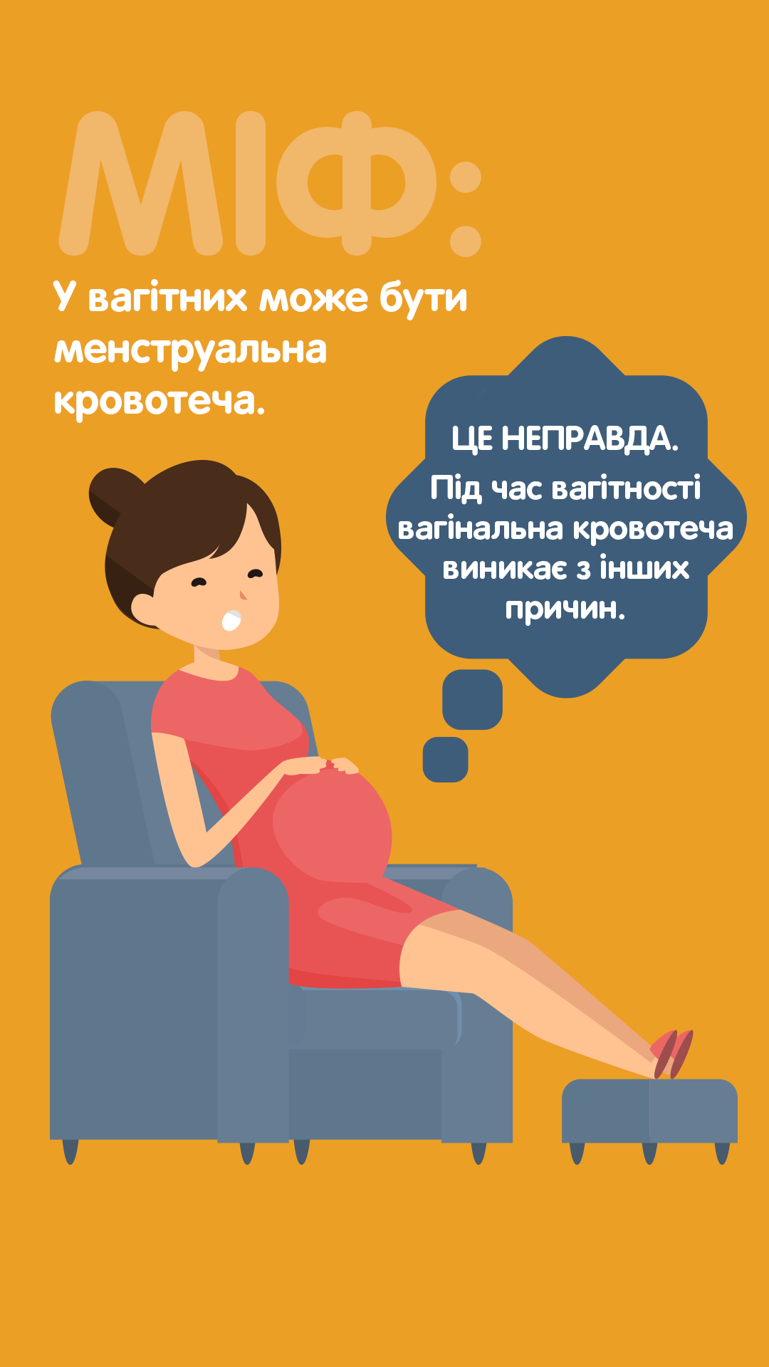 Місячні під час вагітності: правда чи міф?