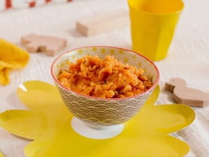 Крем суп з рису та моркви