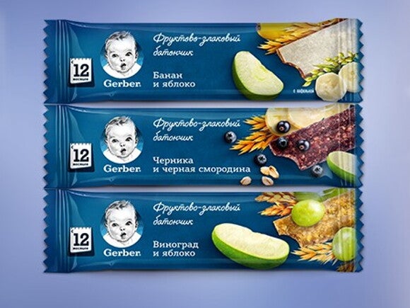 Фруктово-злакові батончики Gerber®