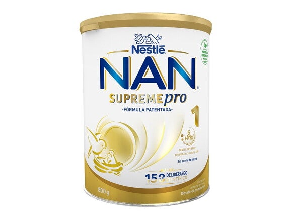 Суха суміш "NAN® SUPREME PRO♦ 1"на основі частково гідролізованого білка молочної сироватки з 5 олігосахаридами та лактобактеріями L. reuteri для харчування дітей від народження.