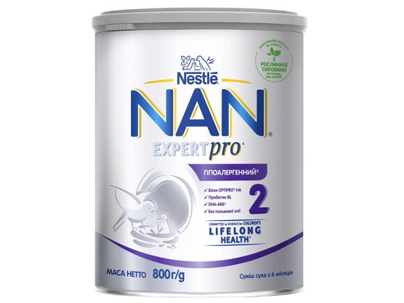 пеціалізований продукт дієтичного профілактичного харчування для дітей раннього віку, суха суміш "NAN® Гіпоалергенний 2 OPTIPRO® HA"