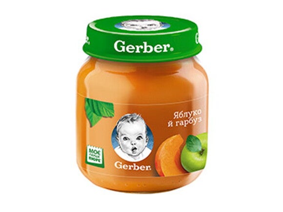 Фруктове пюре Gerber Яблуко, гарбуз Фруктове пюре Gerber Яблуко, гарбуз