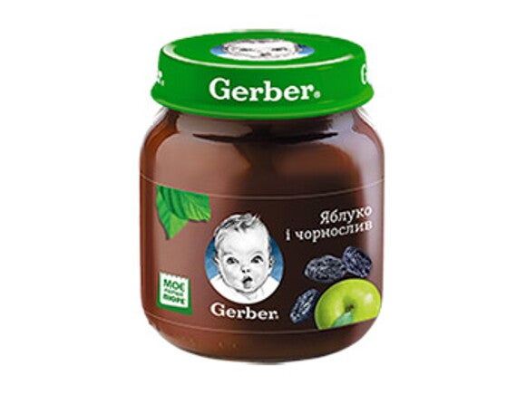 Фруктове пюре Gerber Яблуко, чорнослив Фруктове пюре Gerber Яблуко, чорнослив