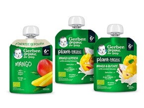 Пюре в м'якій упаковці від Gerber® Organic*