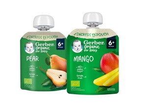 Пюре в м'якій упаковці від Gerber® Organic*​