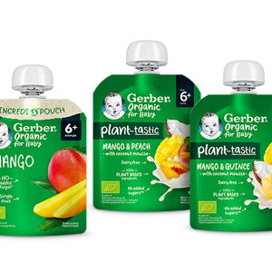 фруктовe-пюре-Gerber-Organic® фруктовe-пюре-Gerber-Organic®