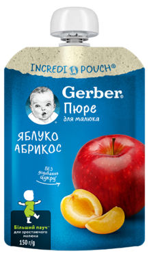 Gerber-яблуко-абрикос-тізер