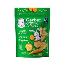 Крекери пшеничні Gerber® Organic з морквою для дітей із 12 місяців