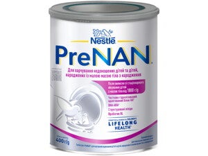 Суміш суха «PreNAN®» для харчування недоношених дітей та дітей, народжених із малою масою тіла з народження Суміш суха «PreNAN®» для харчування недоношених дітей та дітей, народжених із малою масою тіла з народження
