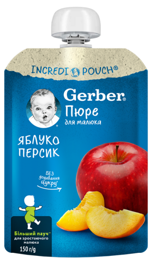 Фруктове пюре Gerber® Яблуко Персик