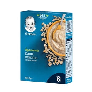 Безмолочна вівсяна каша Gerber® з пшеницею