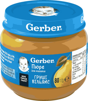 Фруктове пюре Gerber Груші Вільямс Фруктове пюре Gerber Груші Вільямс