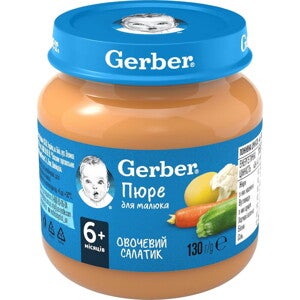 Овочеве пюре Gerber Овочевий салатик