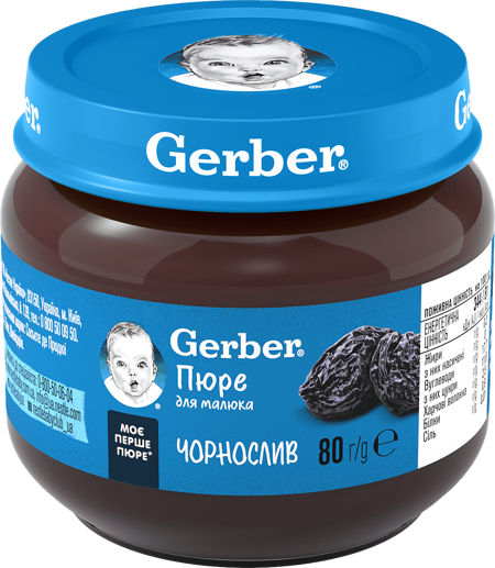 Фруктове пюре Gerber Чорнослив Фруктове пюре Gerber Чорнослив