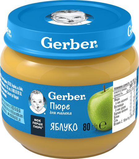 Фруктове пюре Gerber Яблуко Фруктове пюре Gerber Яблуко