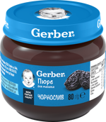 Фруктове пюре Gerber Чорнослив Фруктове пюре Gerber Чорнослив