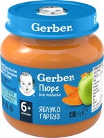 Фруктово-овочеве пюре Gerber Яблуко Гарбуз