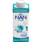 Дитяча суміш початкова молочна рідка готова до вживання “NAN® 1 OPTIPRO®” з 5 олігосахаридами для дітей з народження